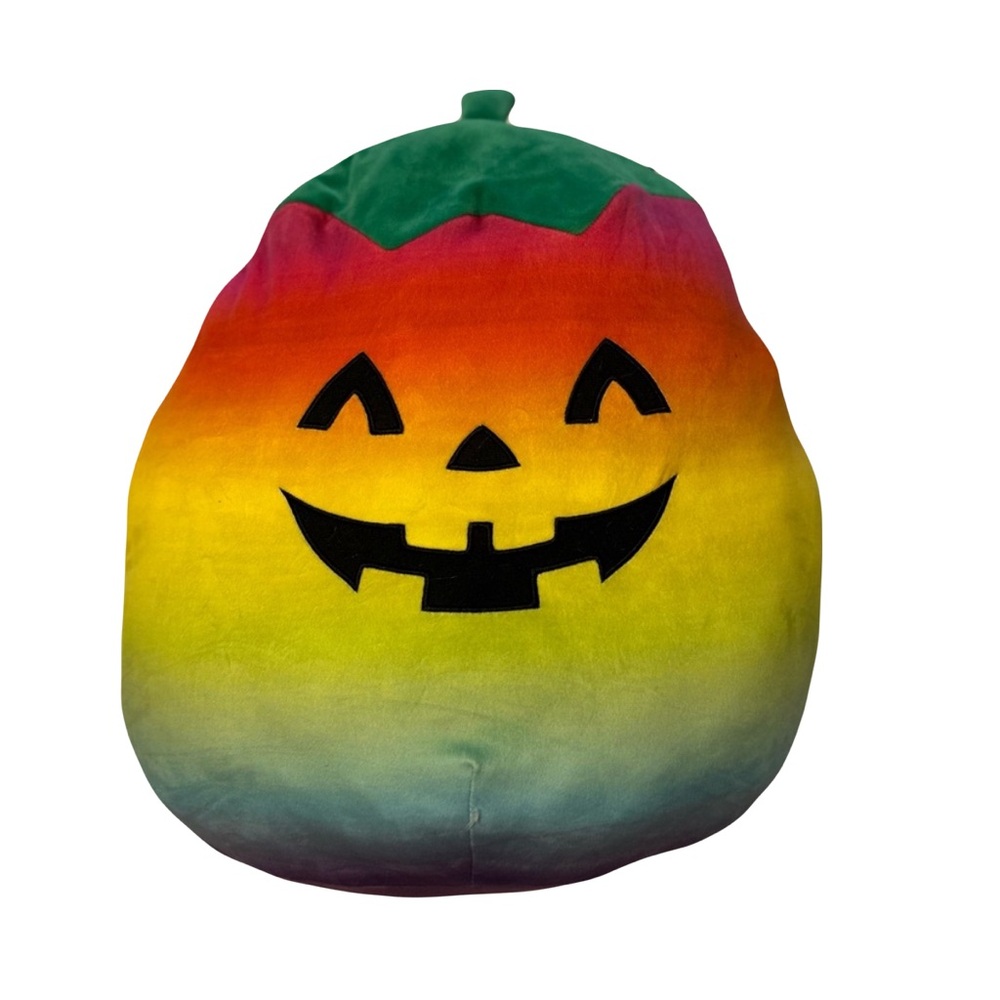 Squishmallow 16” Staley, Rainbow Jack-o-Lantern